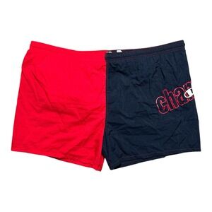 Champion Swim Trunks Mens‎ 2XL Blue Red Vintage Retro 90s Mesh Lined Shorts